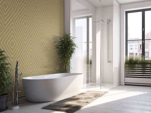 Chevron-Muster, gold