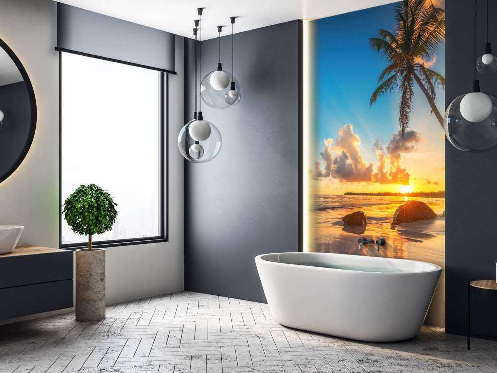 Palmen bei Sonnenuntergang