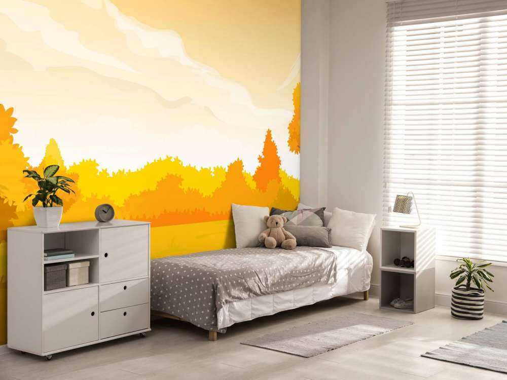 Illustration einer Herbstlandschaft