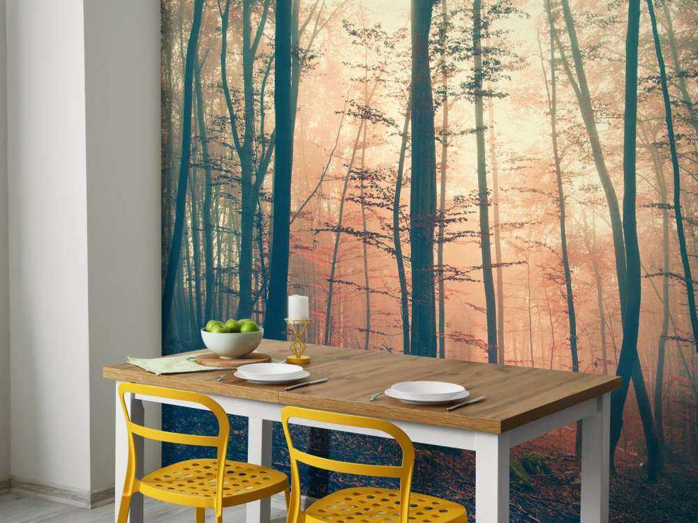 Vintage Farben Wald