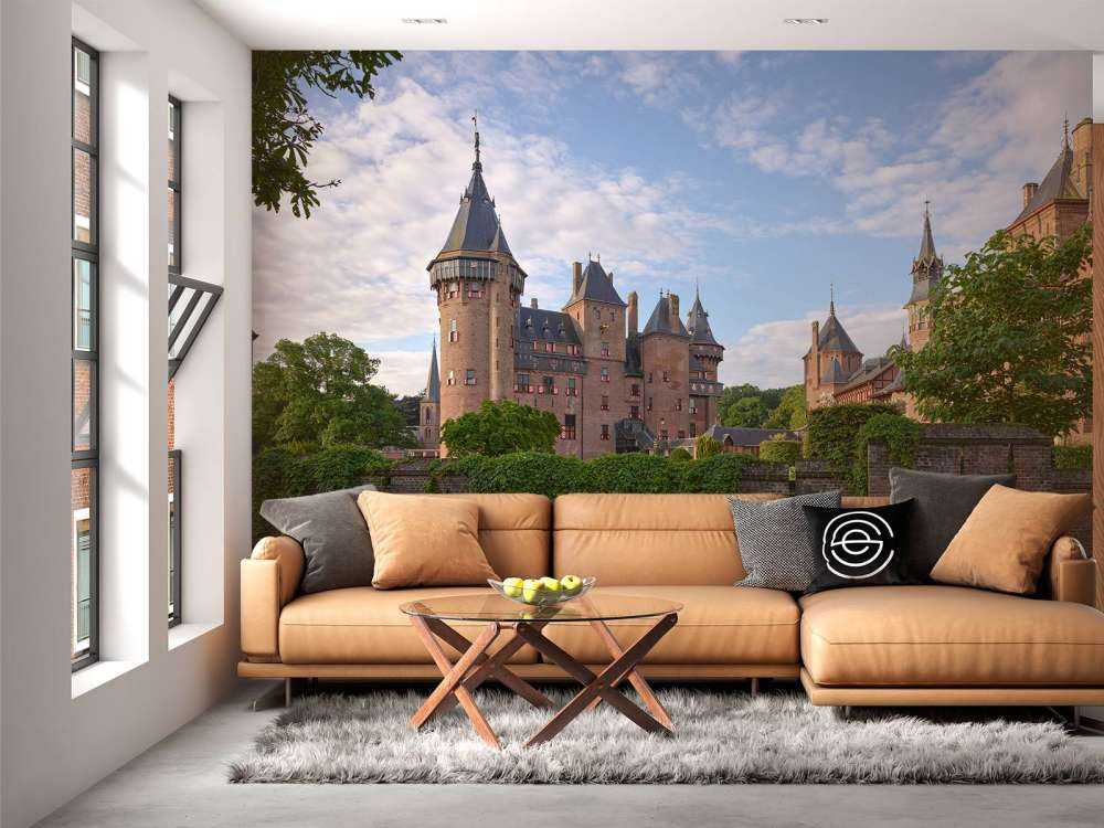 Schloss de Haar vom Wasser aus