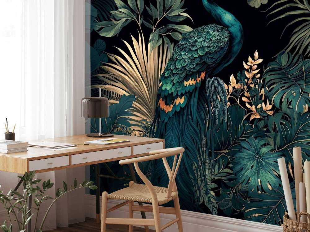 Nächtliche Schönheit des Pfauens