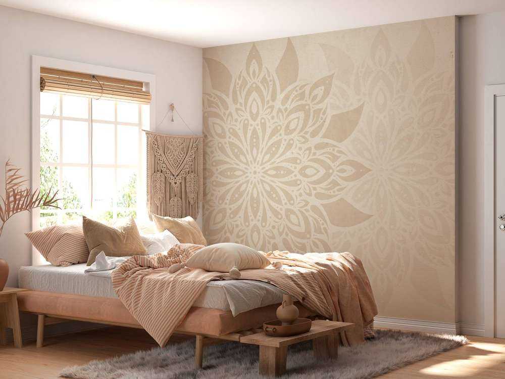 Beige Mandala Doppelt