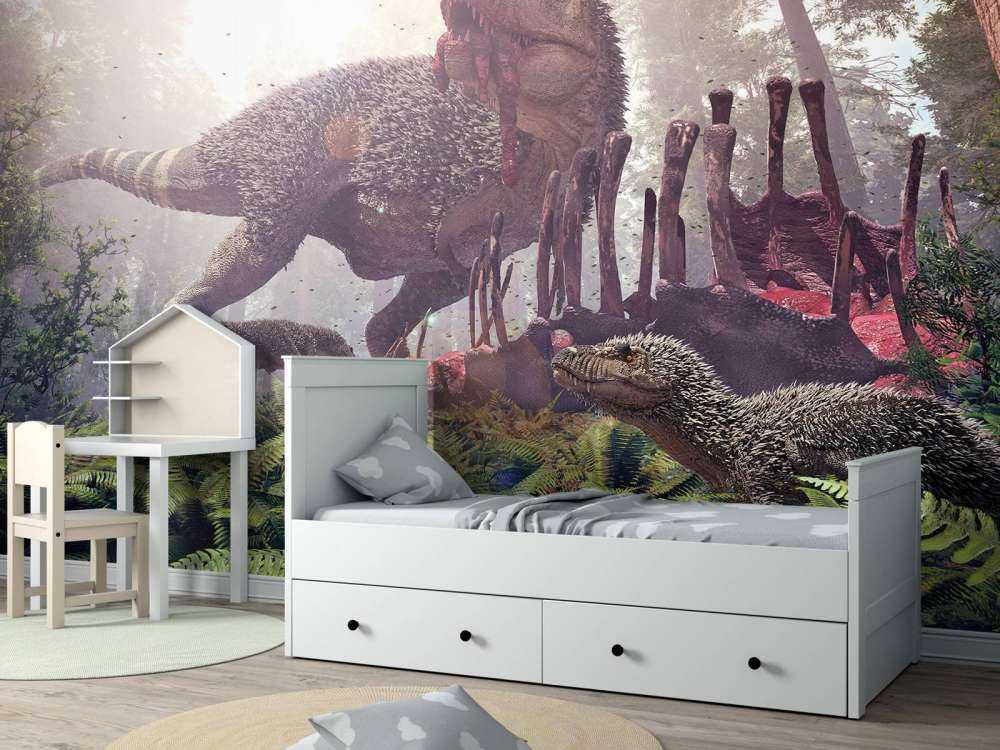 Tyrannosaurus Rex und seine Jungtiere