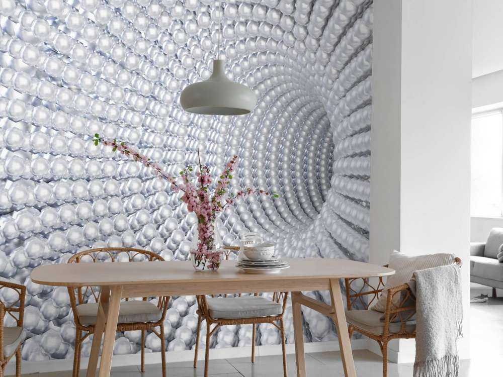 Tunnel mit 3D-Kugeln