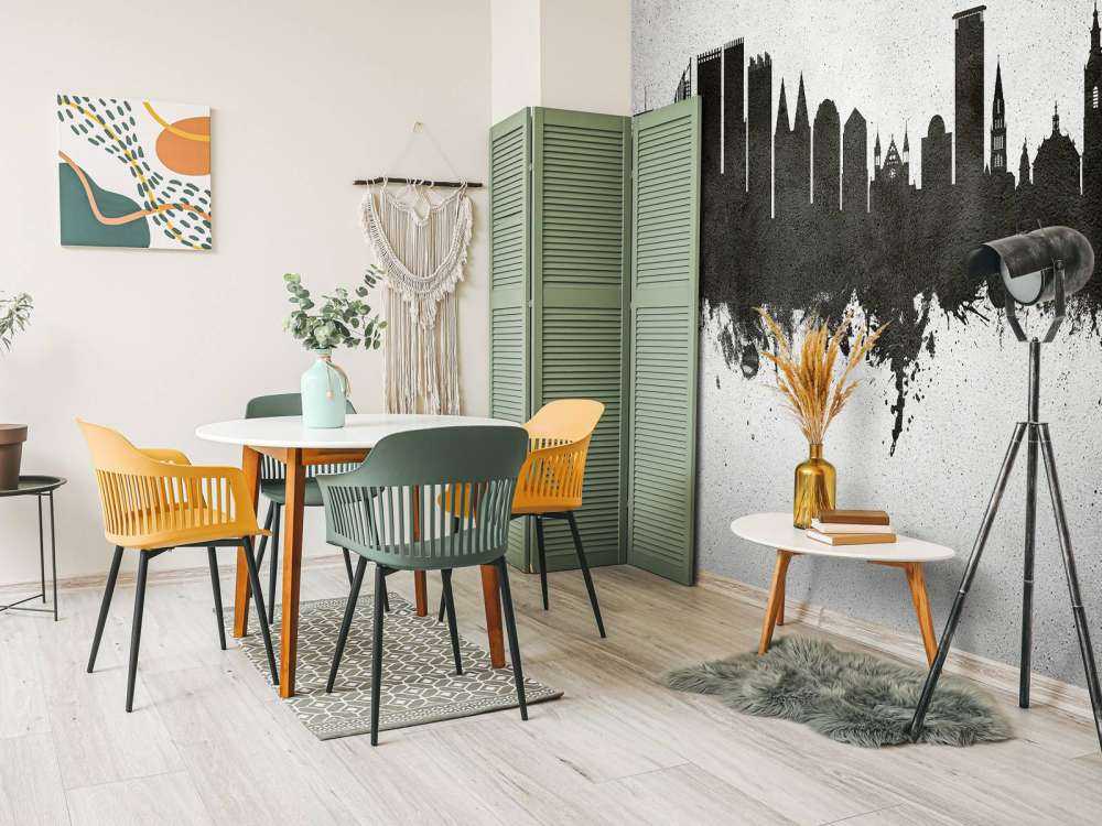 Aquarell-Skyline, Den Haag