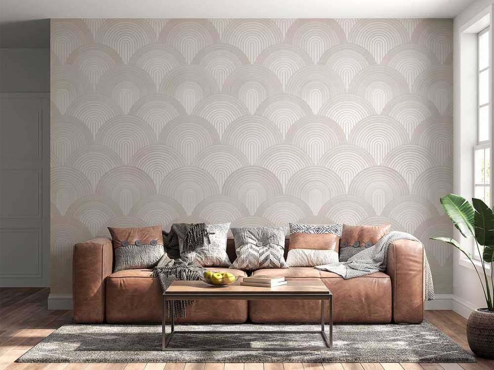 Boho-Ombre-Bögen - neutral beige