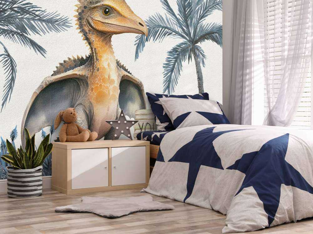 Baby-Pteranodon im blauen Dschungel