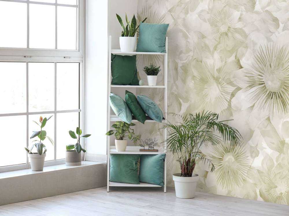 Botanische Aquarell-Eleganz Warmes Sand