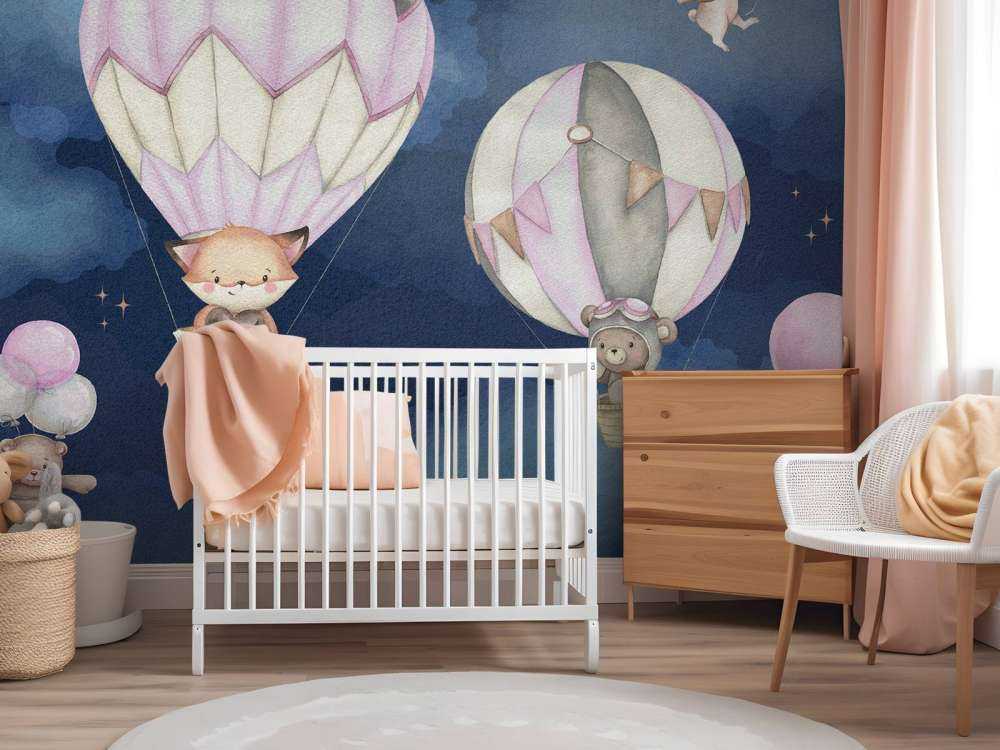 Fliegende Tiere rosa