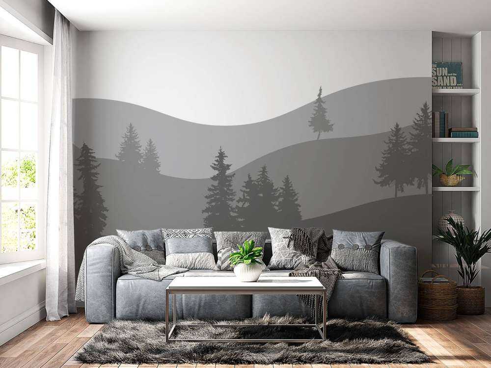 Landschaft Grau