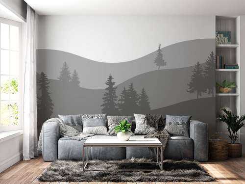 Landschaft Grau