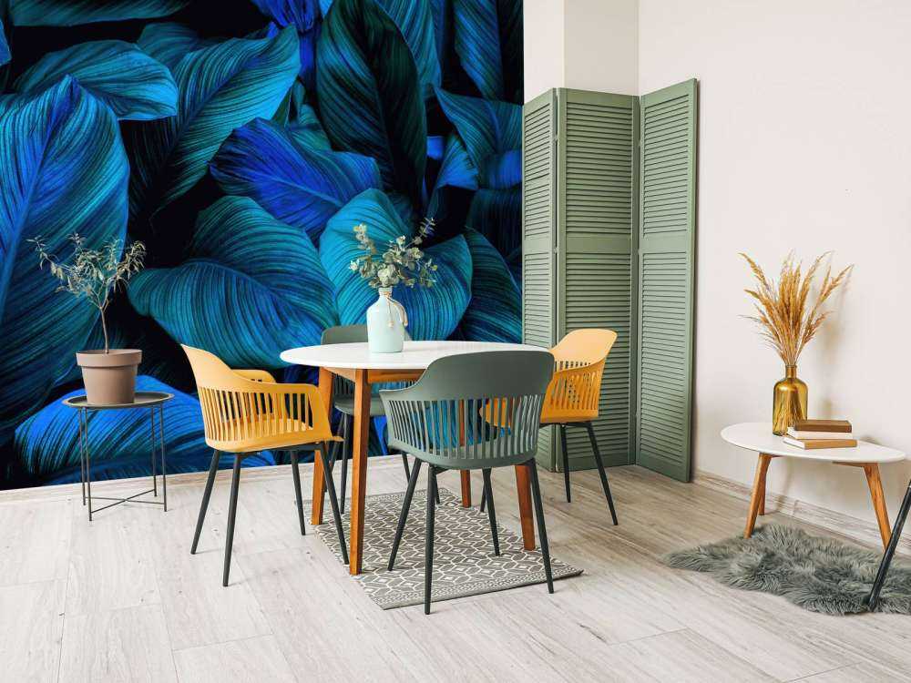 Blaue Blätter