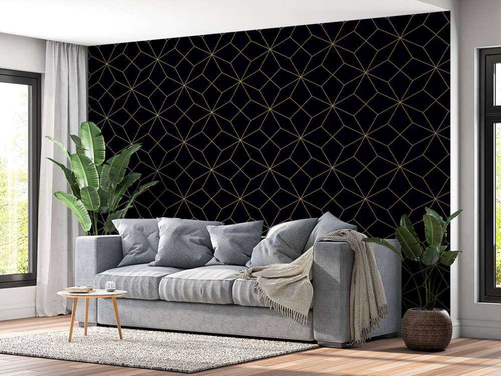 Abstrakte Linien, Gold