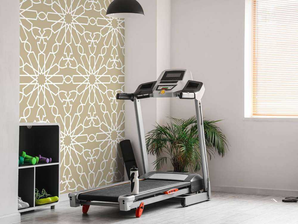 Geometrische Blumen, gold