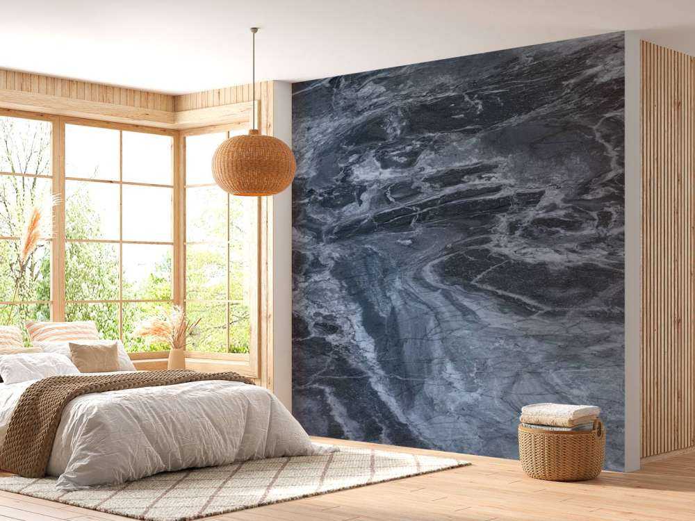 Marmor mit einem blauen Ton