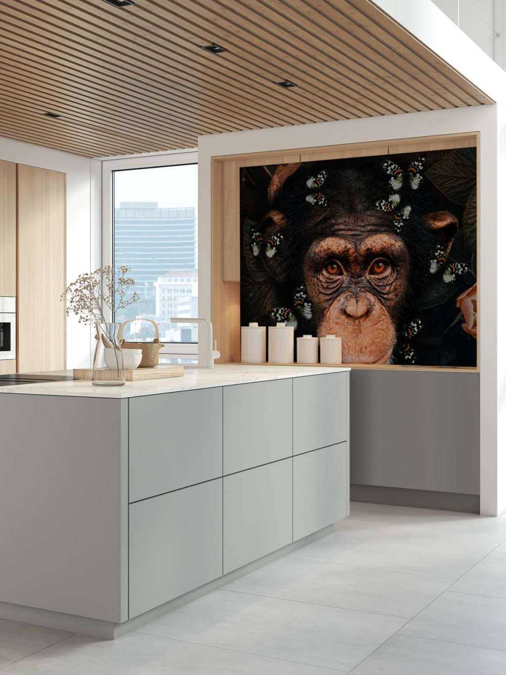 Tropical Chimpanzee Porträt