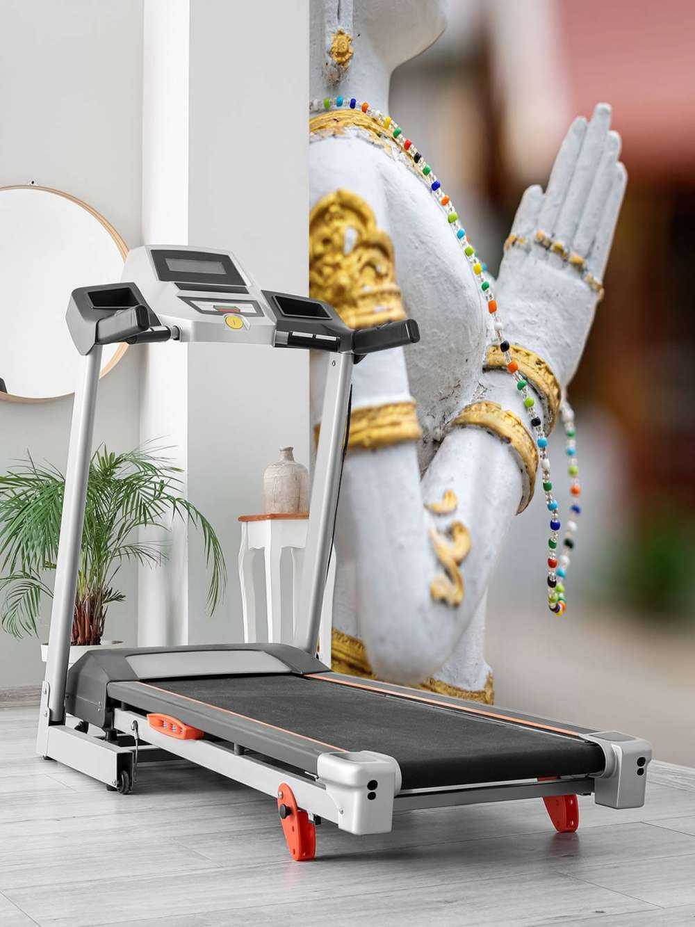 Weißer und goldener Buddha Tempelanlage in Bangkok (Thailand)