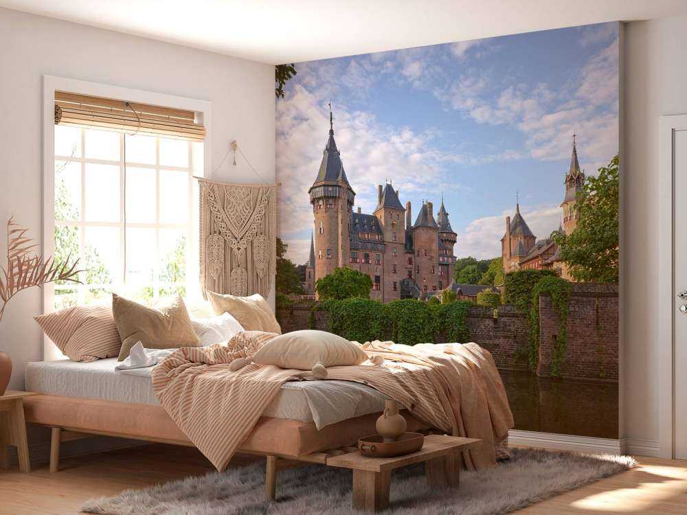 Schloss de Haar vom Wasser aus