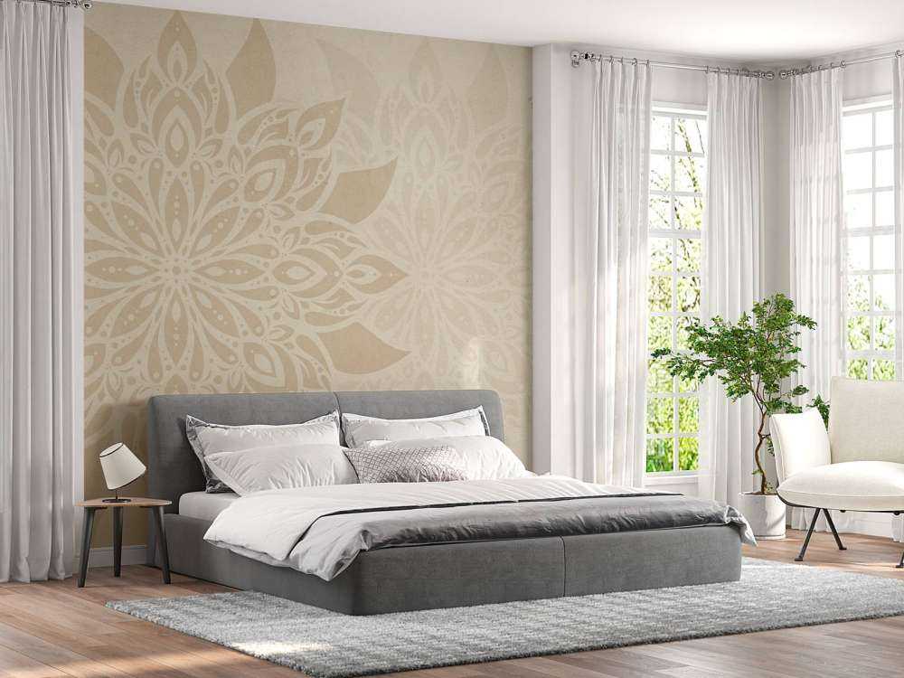 Beige Mandala Doppelt