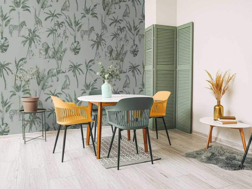 Tierisches Dschungelmuster grün