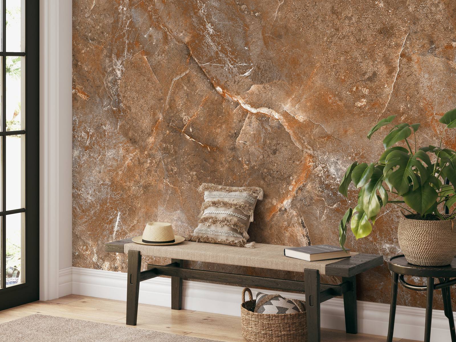 Brauner Marmor-Hintergrund - Fototapete, image size:1600x1200