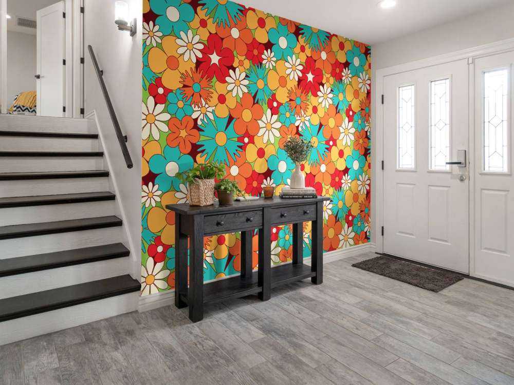 Blumen im Vintage Stil