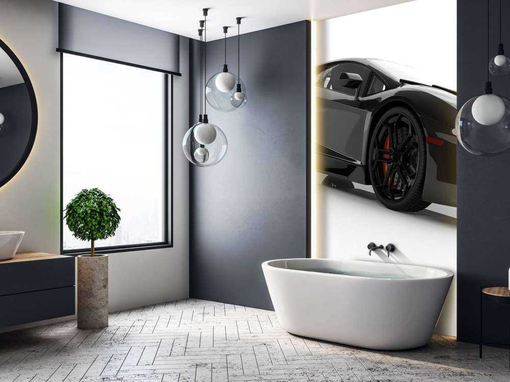 Schwarzes Superauto