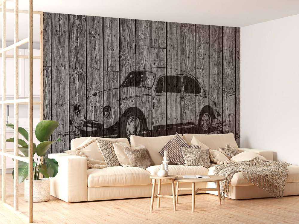 Graffiti Käfer auf Holz