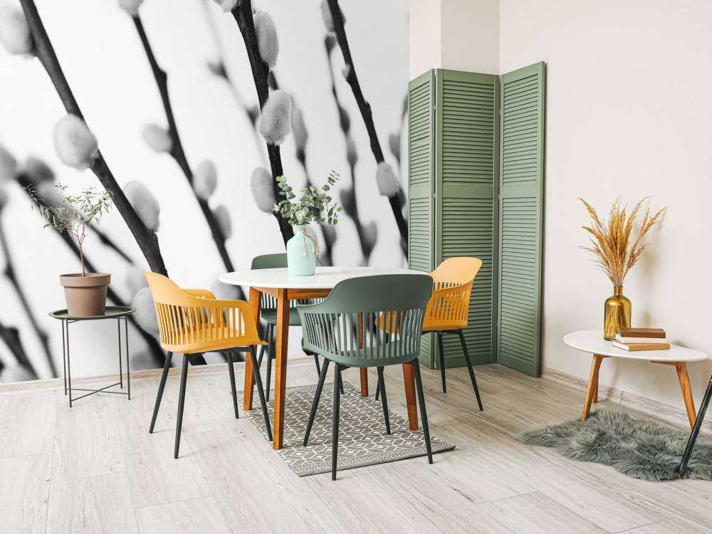 Waldweide in Schwarz und Weiß