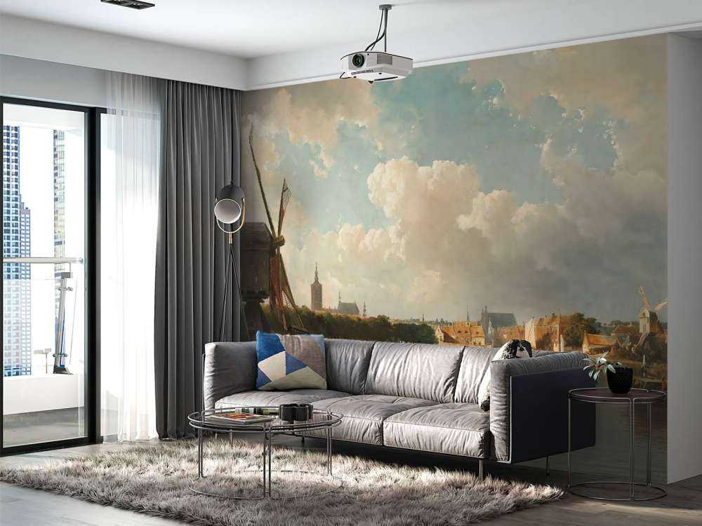 Blick auf Den Haag vom Delfter Kanal aus dem 17. Jahrhundert