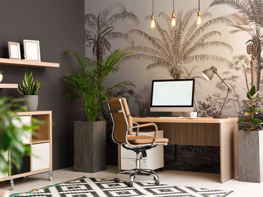 Romantische Tropen Schwarz