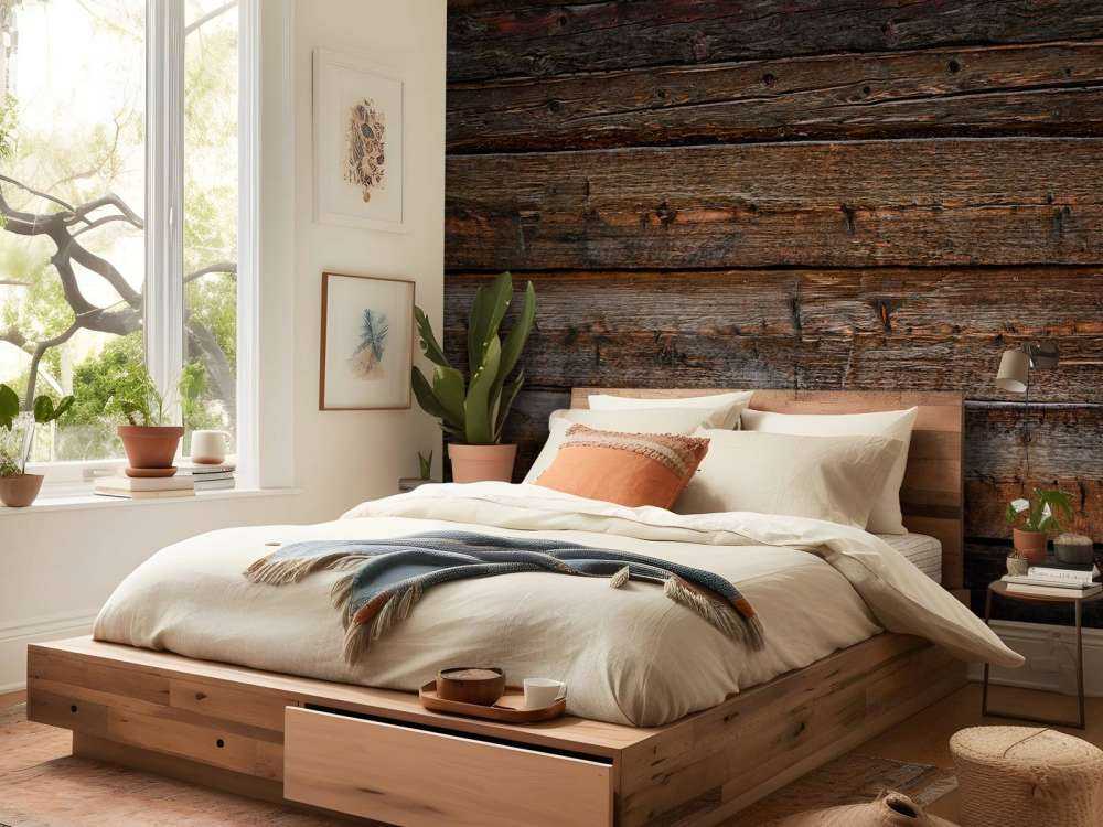 Altes verbranntes Holz