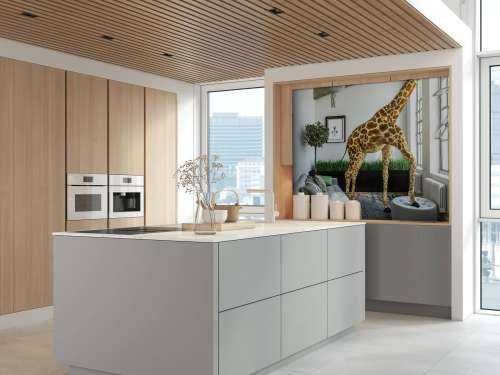 Guckende Giraffe