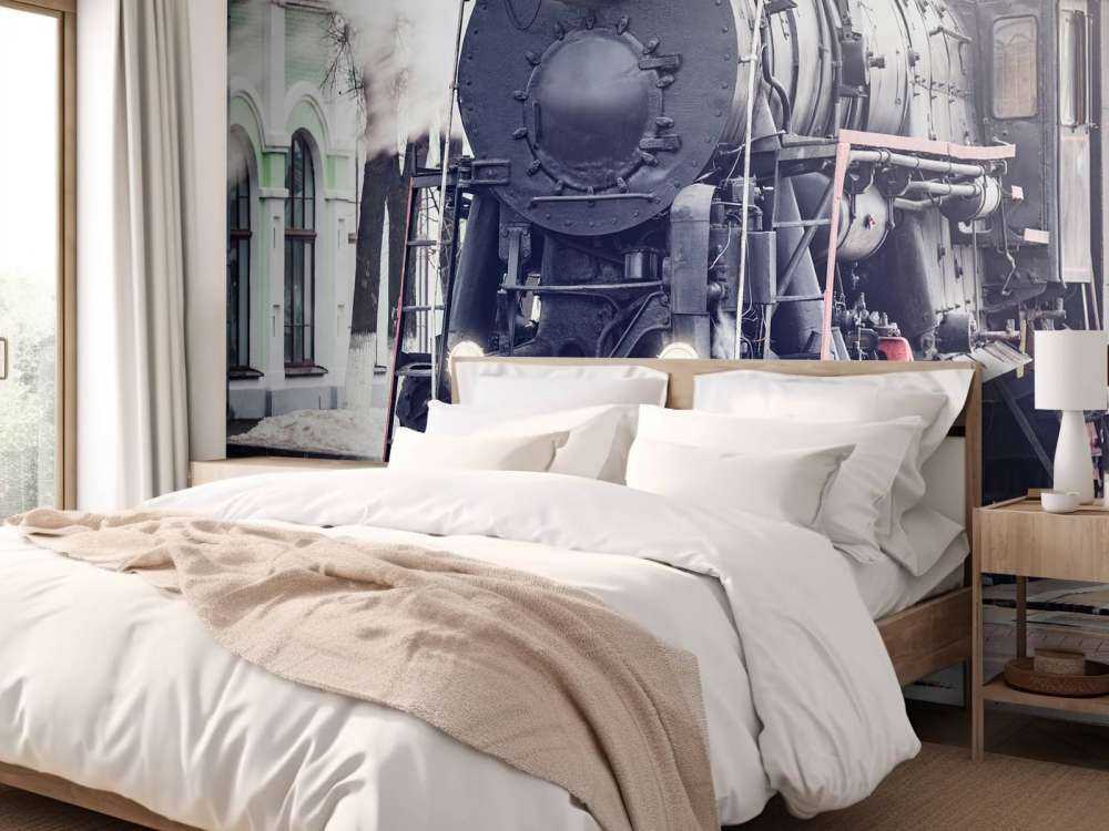 Dampfzug mit dampfendem Dampf