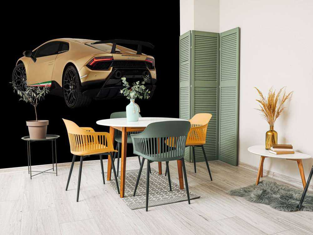 Lamborghini Huracán - Linke hintere Seite, schwarz
