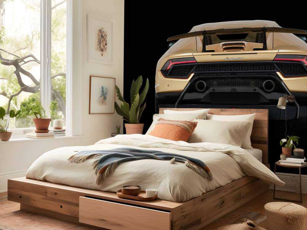 Lamborghini Huracán - Heckpartie, schwarz