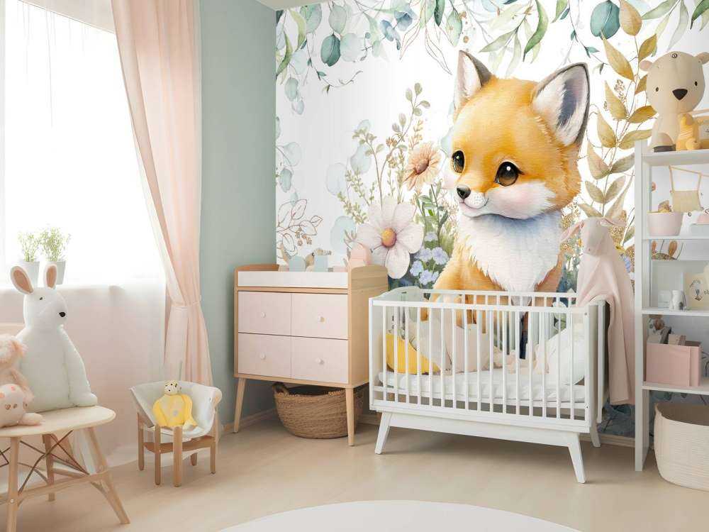 Baby mit Minze und Blattgold