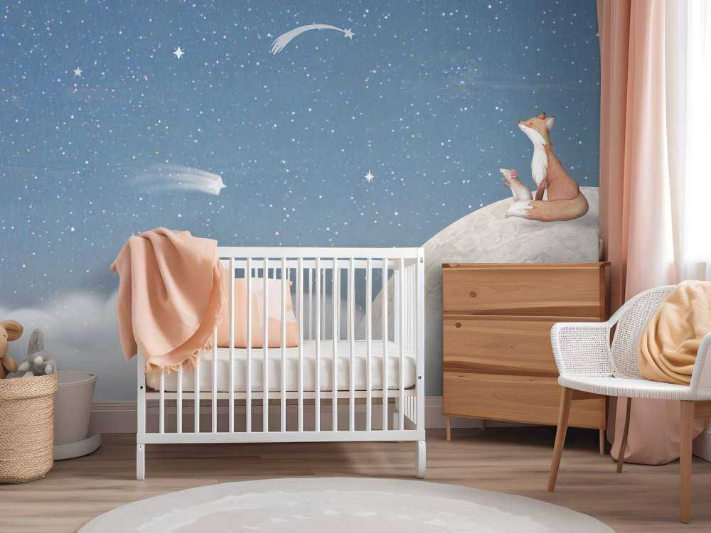 Fox on the Moon - Blue