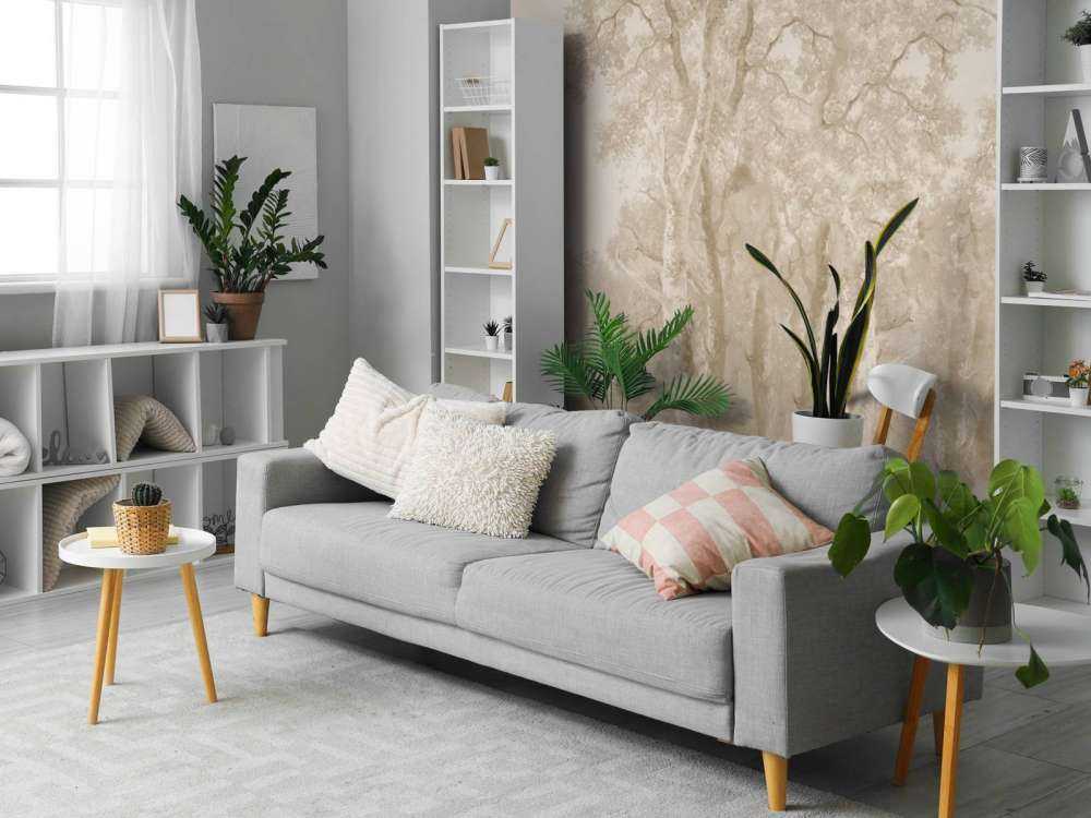 Waldlandschaft Beige Panorama