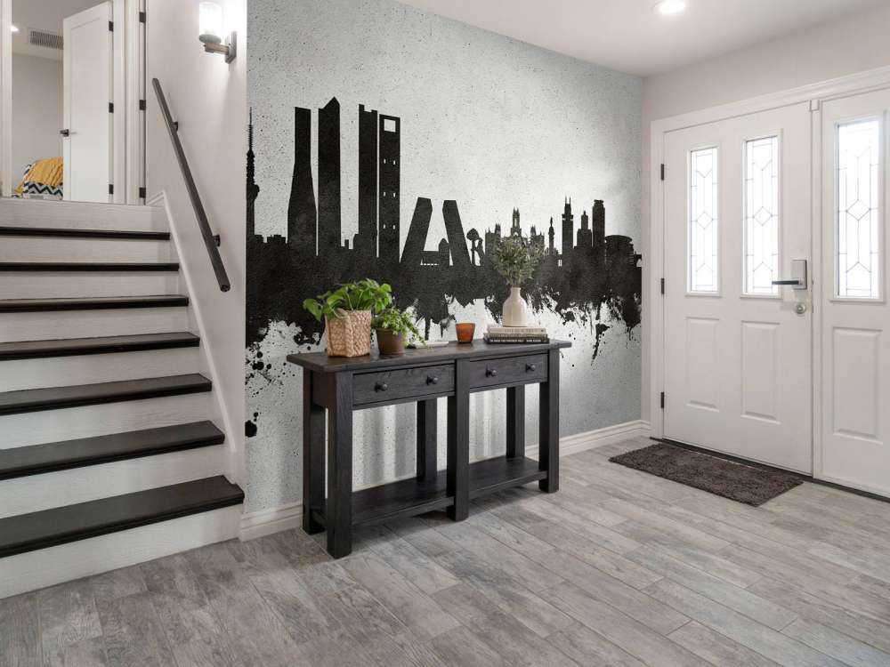 Aquarell-Skyline, Madrid