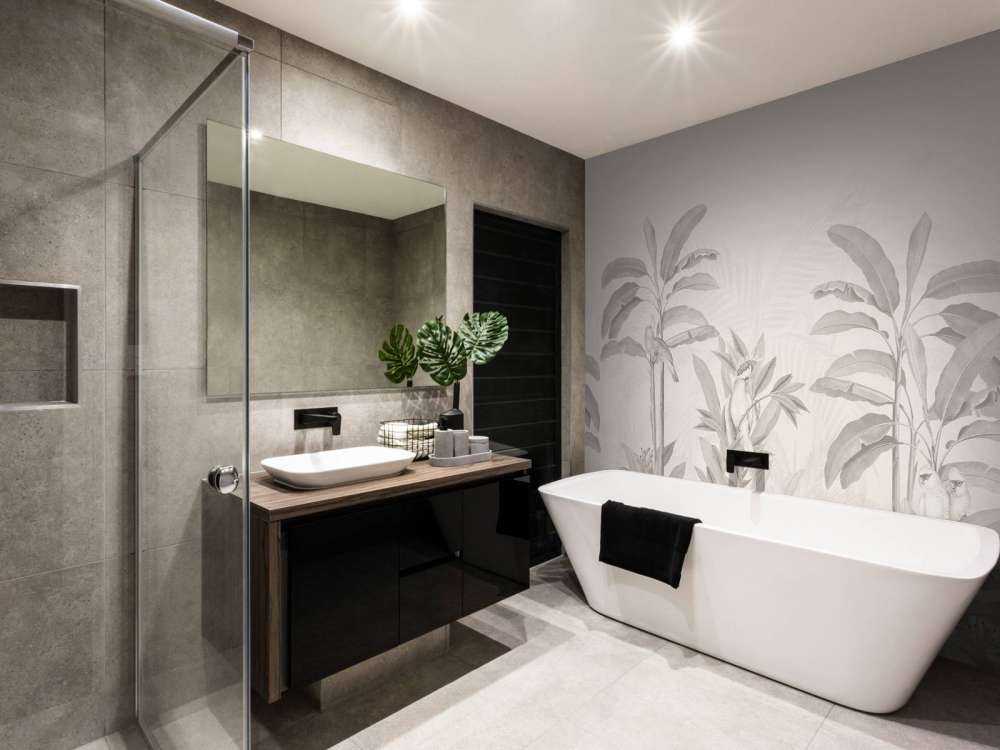 Vintage-Dschungellandschaft - sepia