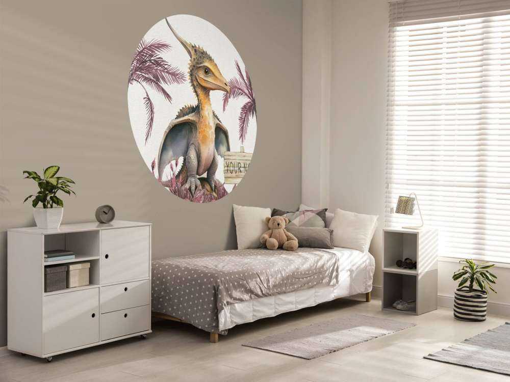 Baby-Pteranodon im rosa Dschungel