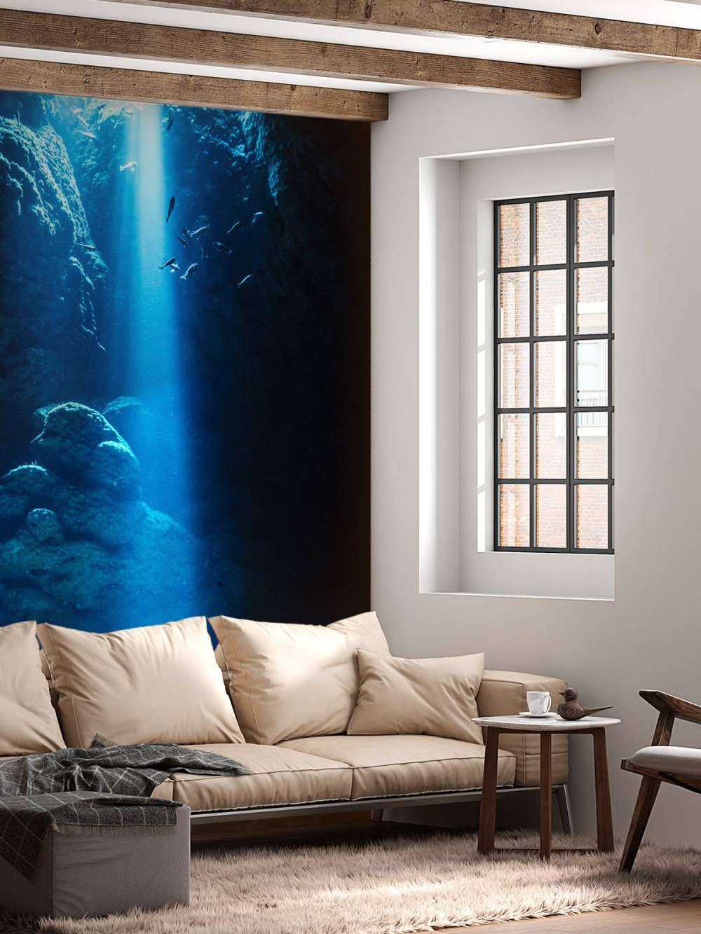 Licht in einer Höhle