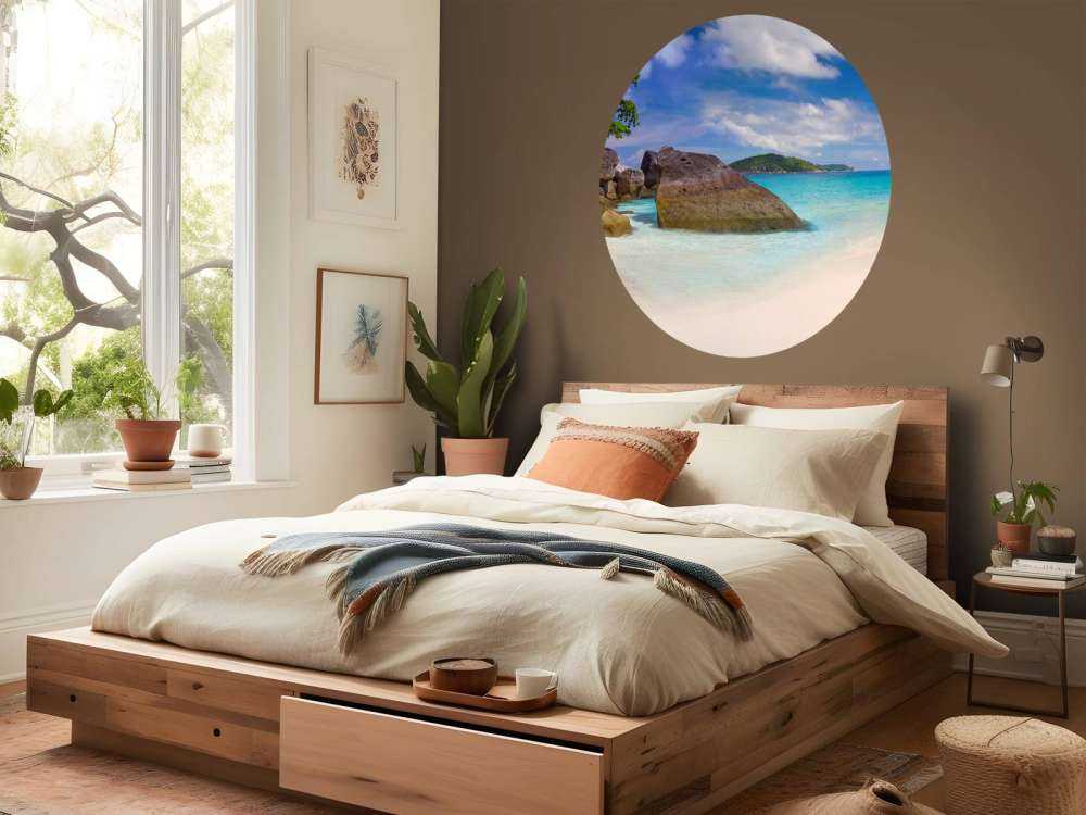 Panoramafoto eines tropischen Strandes