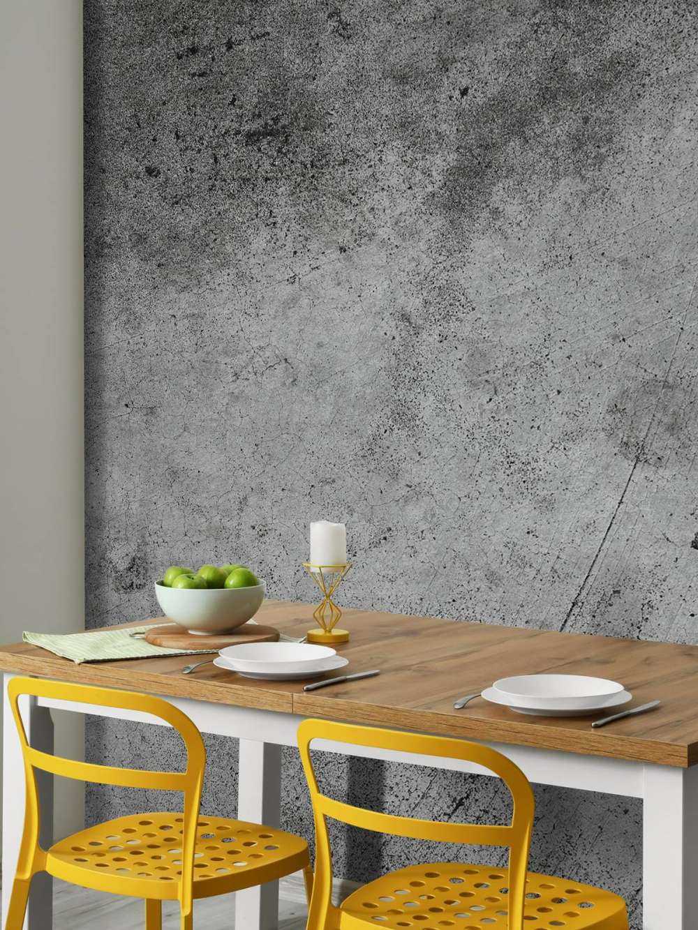 Grobe graue Wand