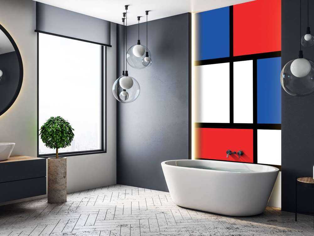 Mondriaan auf Fototapete