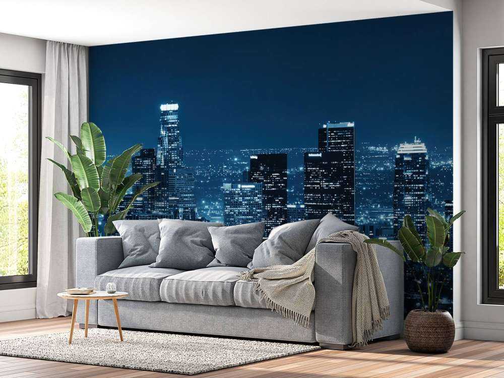 Skyline blau