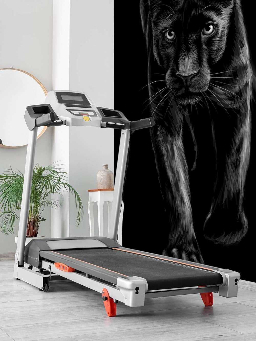 Panther auf der Flucht