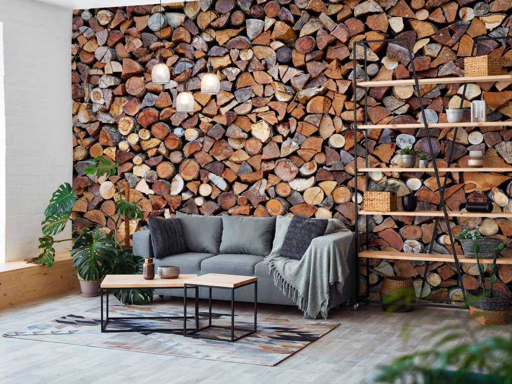 Gestapeltes Holz